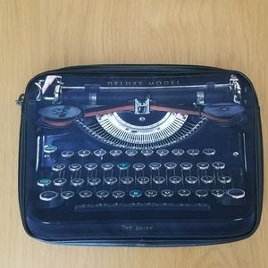 Ted Baker Vintage Typewriter Print Padded Laptop Case Sleeve Bag